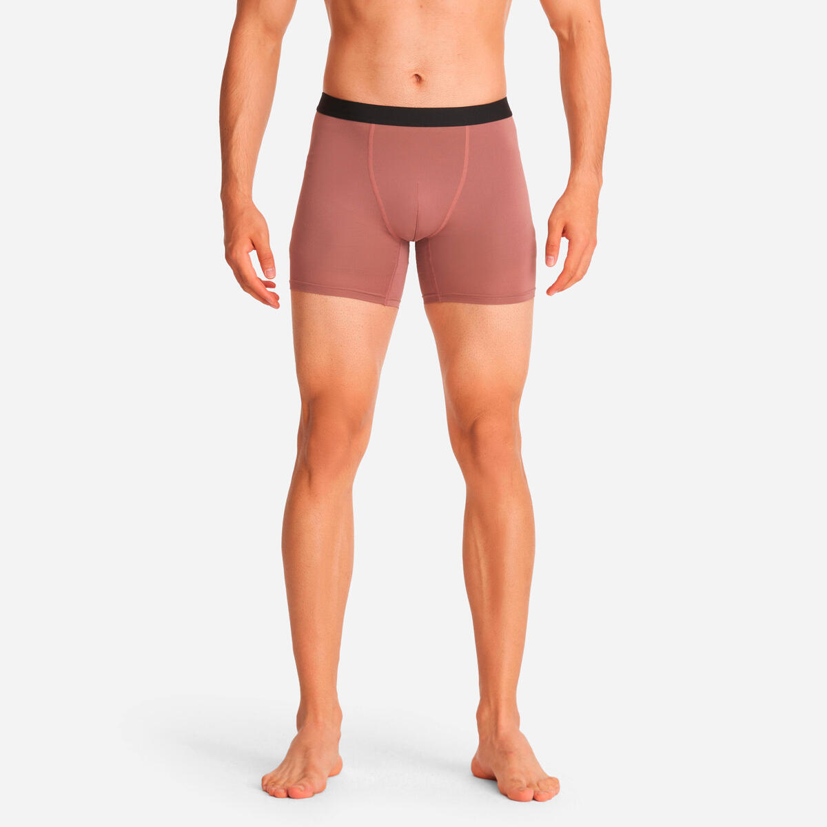 Boxer respirant en microfibre Homme - Rose taupe
