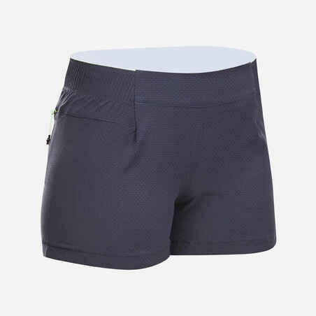 Short ultra liviano de senderismo rápido para Mujer Quechua FH 900 azul