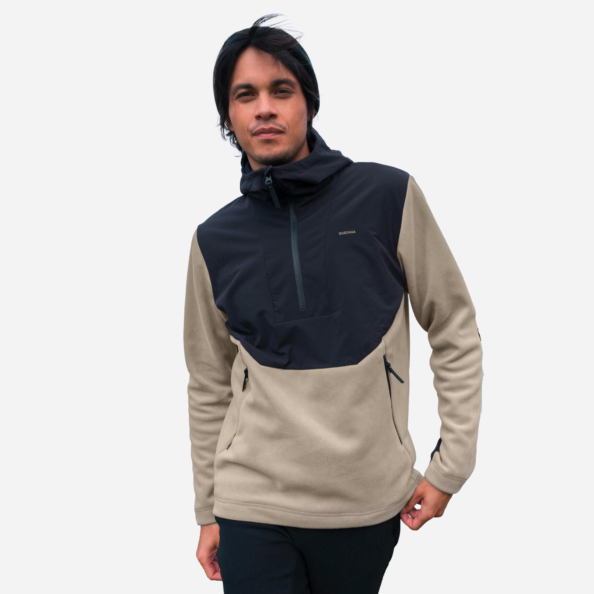 Men's Hiking Warm Fleece - MH500 Hoodie