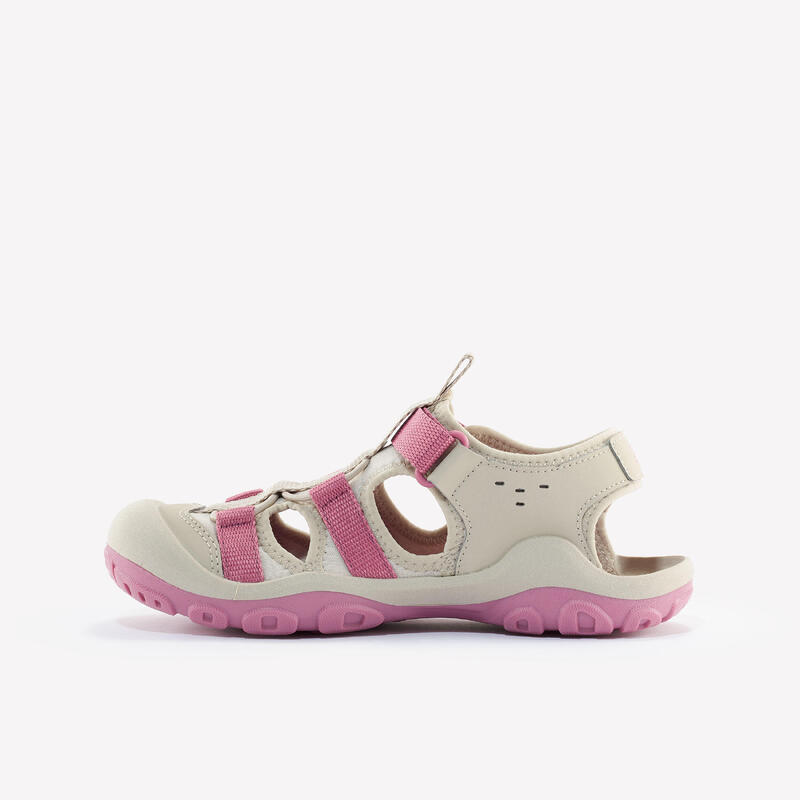Sandálias de caminhada de criança - MH500 Bege & Rosa