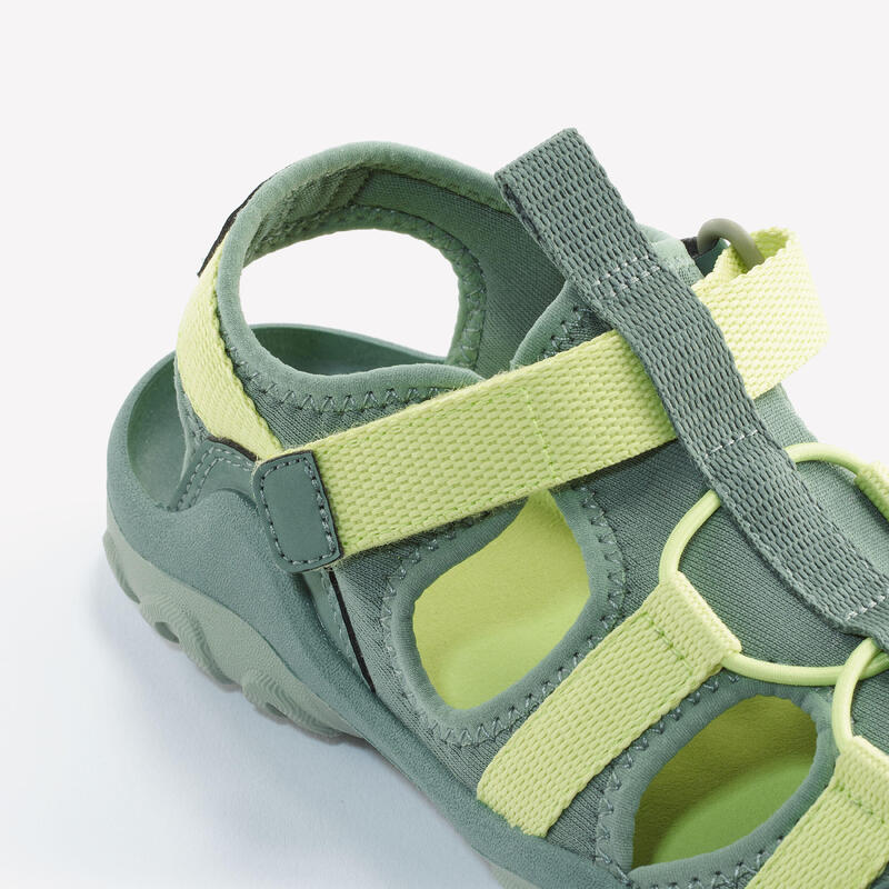 Sandálias de caminhada criança - MH500 Caqui & Amarelo