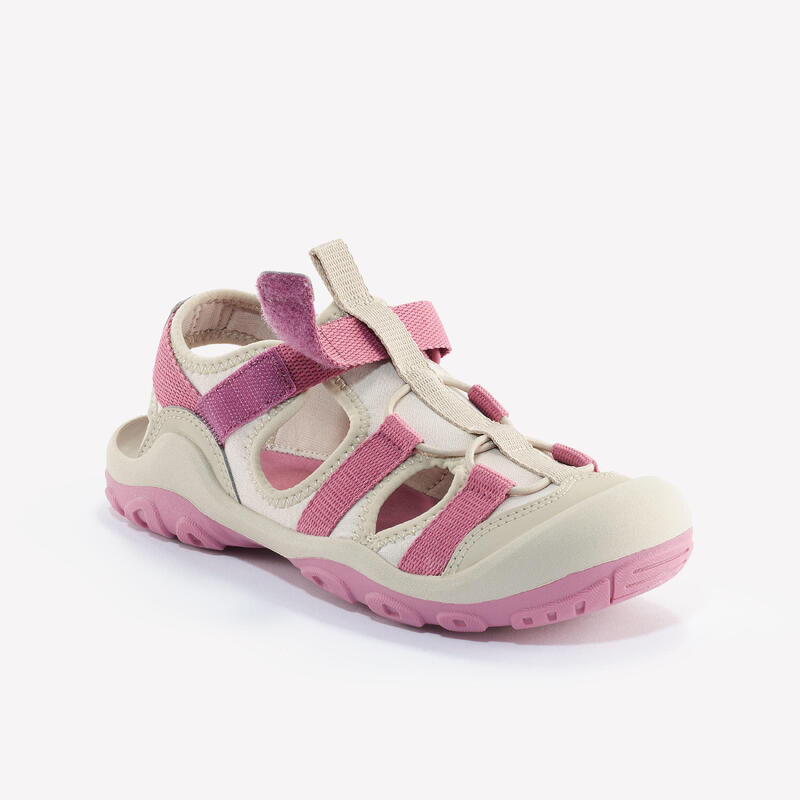 Sandale de randonnée enfant - MH500 Beige & Rose