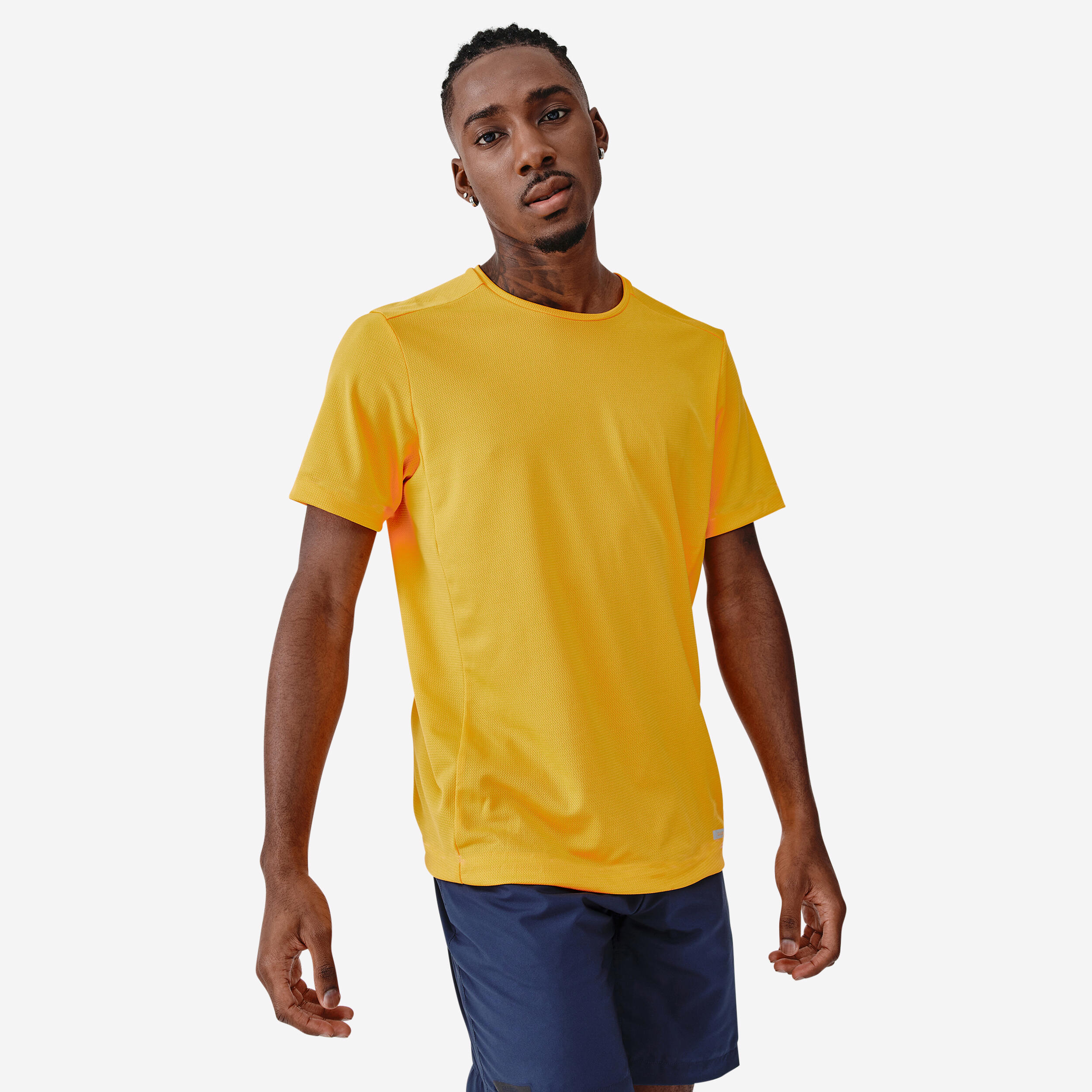 KALENJI Dry Men's Running Breathable T-Shirt Dry - mango