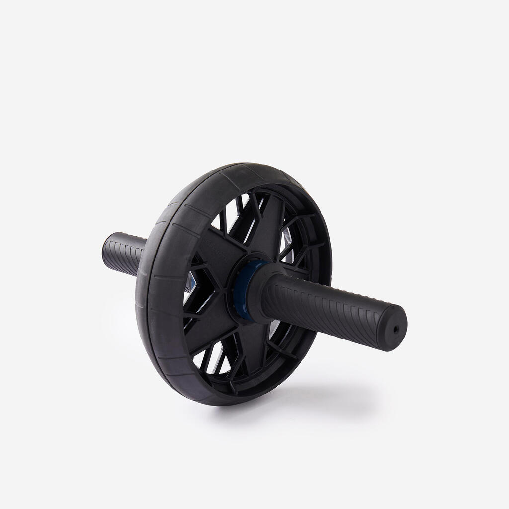 Roue abdominale musculation - Ab wheel bi-mode noire