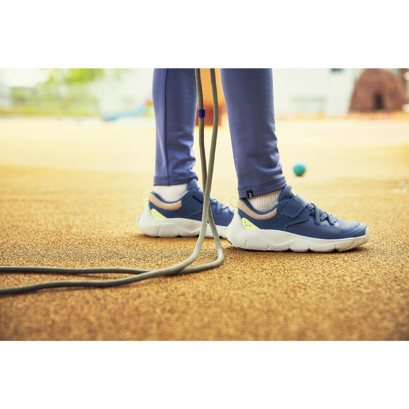 Ademende legging voor meisjes blauw