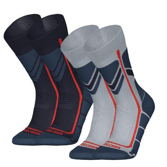 Calcetines térmicos de montaña y nieve 2 pares Niños Quechua SH500