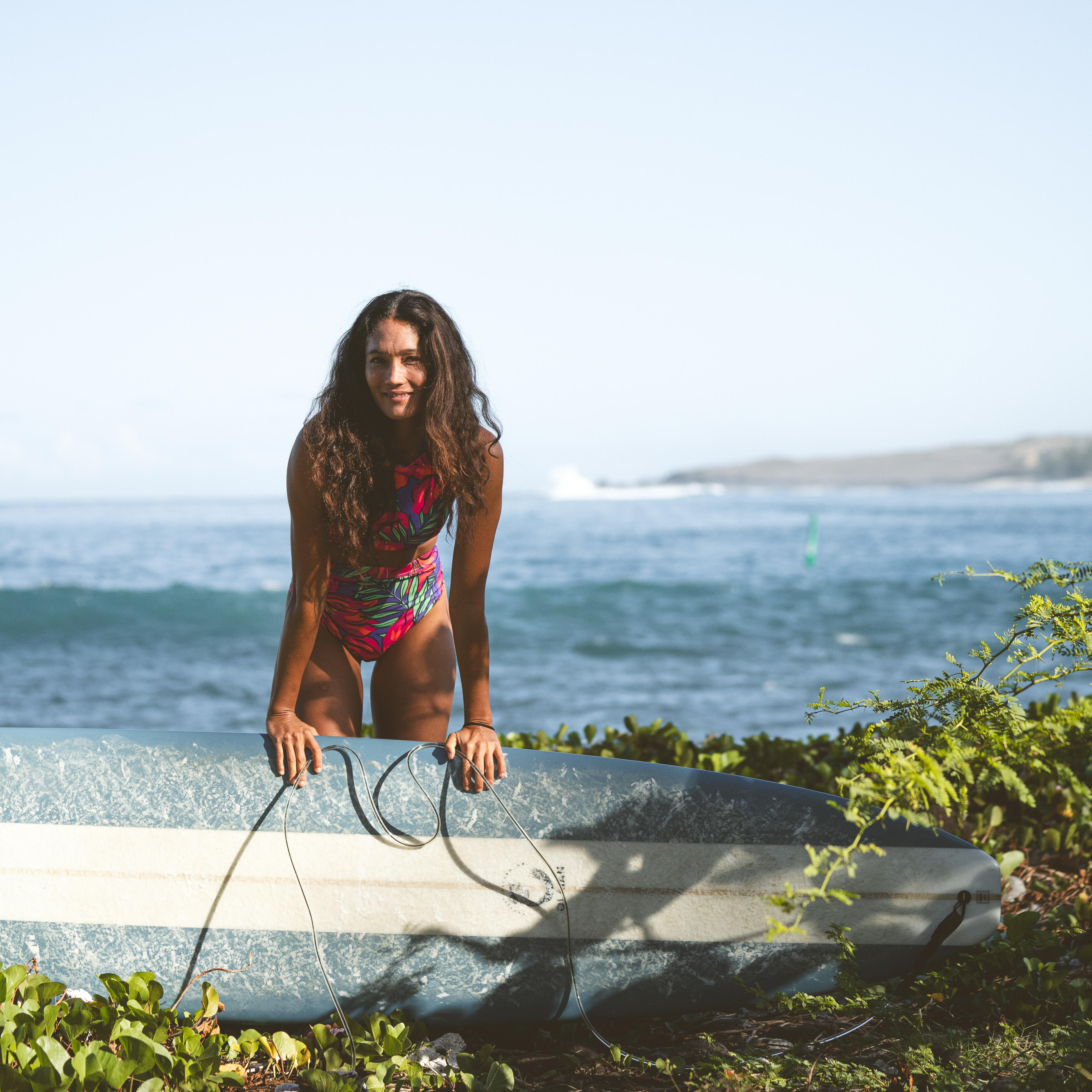 Women's 1-piece swimsuit - Carla longi violet