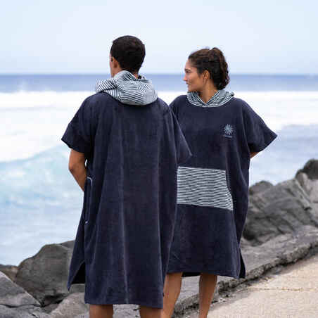 Adult Surf Poncho - 900 - Fish Blue grey