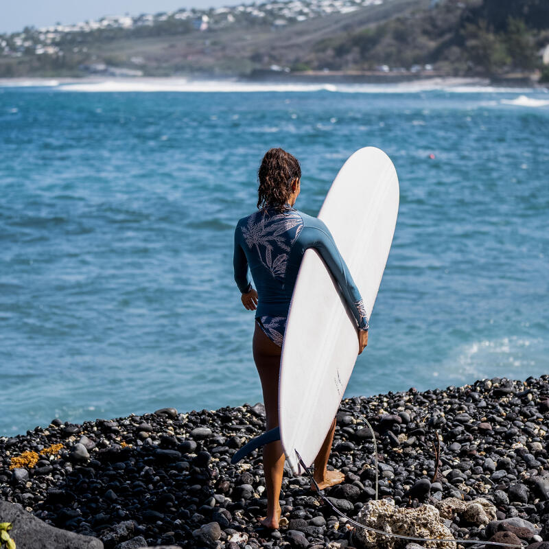 Top UV surfingowy damski Olaian 900 Palmer długi rękaw