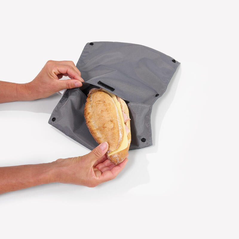 Két darab újrafelhasználható ételtároló tasak szendvicsekhez és snackekhez
