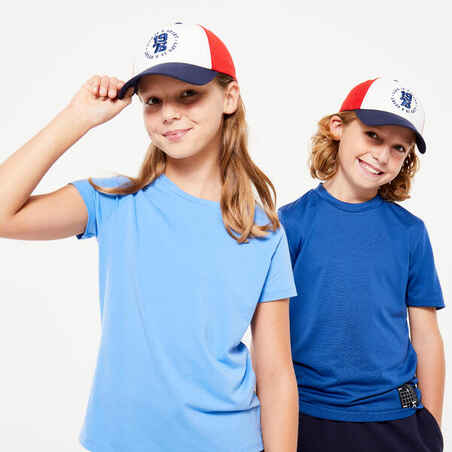 Kids' Cap W500 - Blue/White/Red