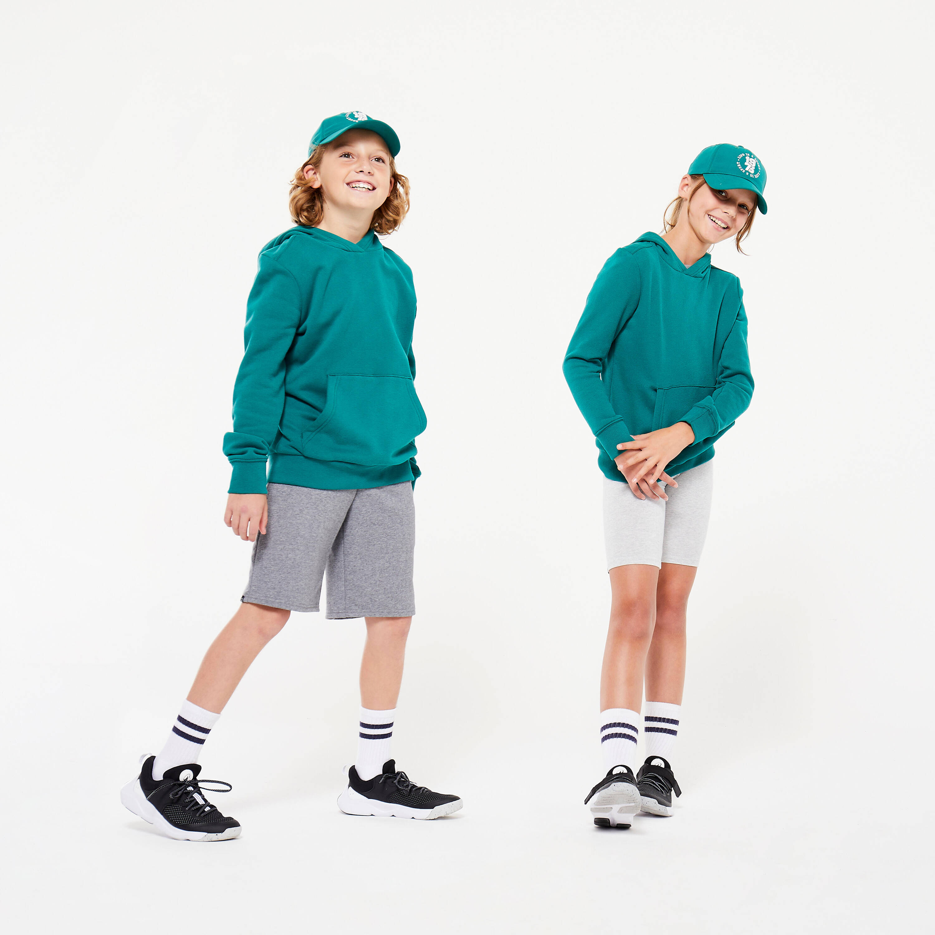Kids' Unisex Breathable Adjustable Cap - Pine Green -  5