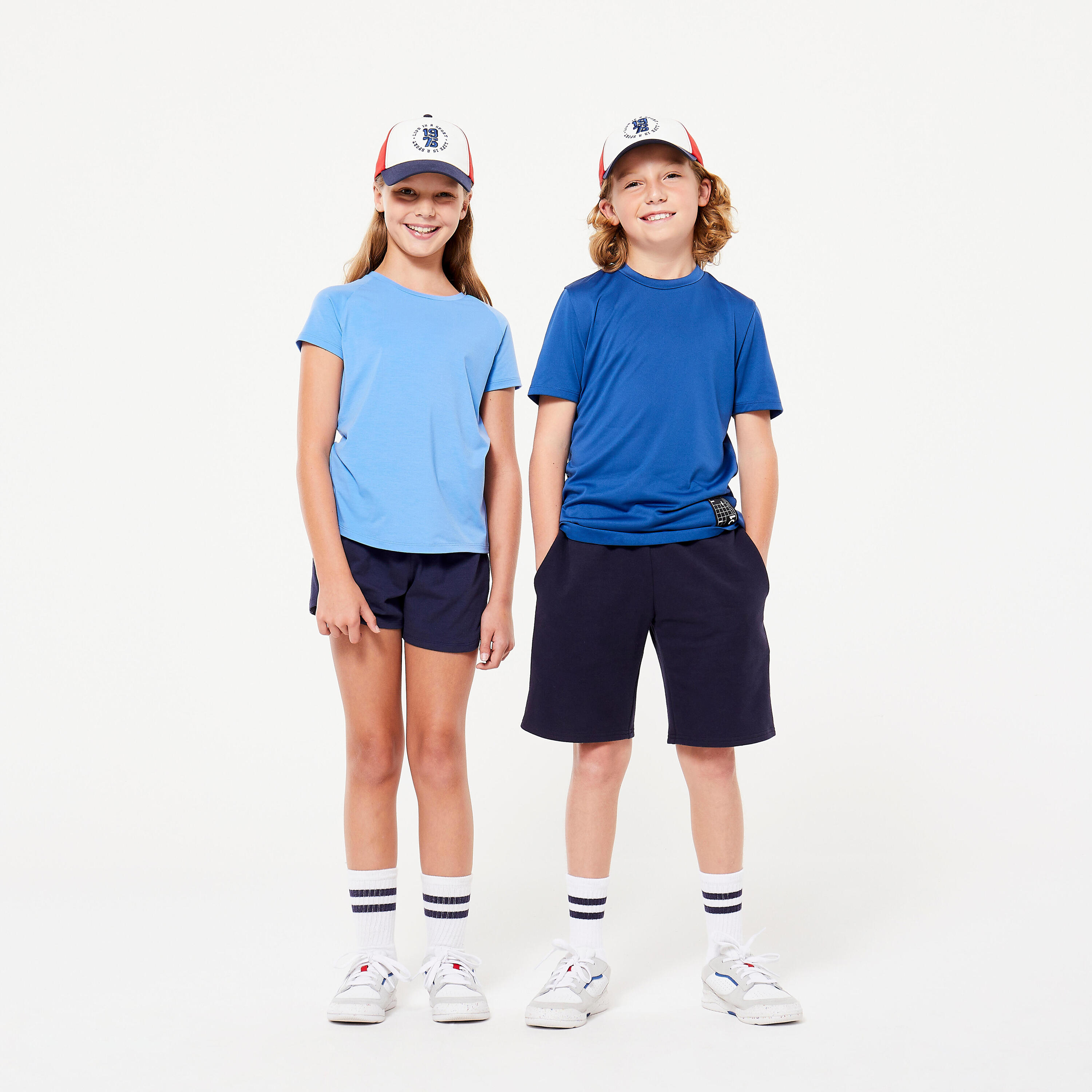 Kids' Cap W500 - Blue/White/Red 4/6