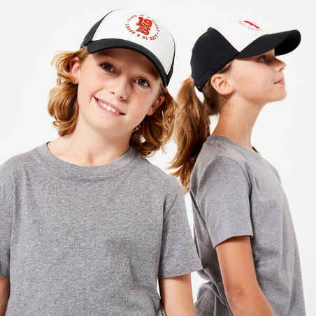 Kids' Cap W500 - Black / White