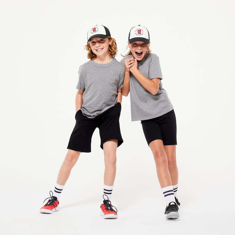 Casquette enfant W500 - noir / blanc