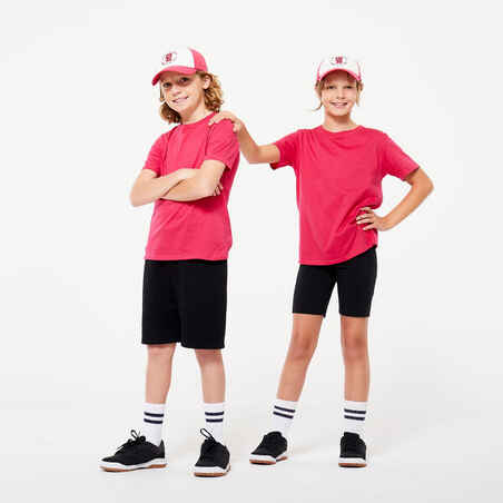 Kids' Cap W500 - White/Pink