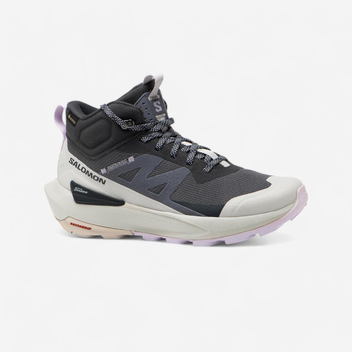 Chaussures imperméables de randonnée - salomon elixir activ mid gtx - femme
