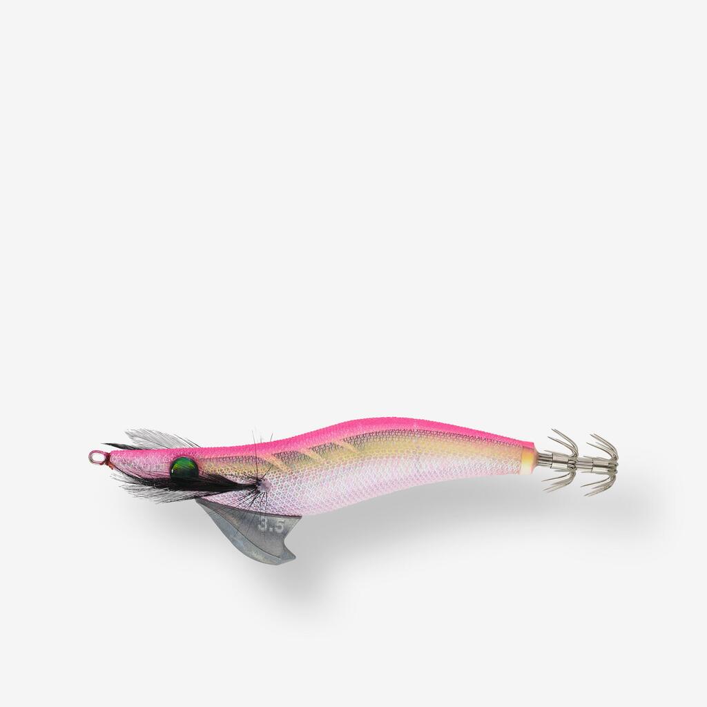 Živo rožnata umetna vaba za ribolov glavonožcev EBIKA 3.5 (13,5 cm)