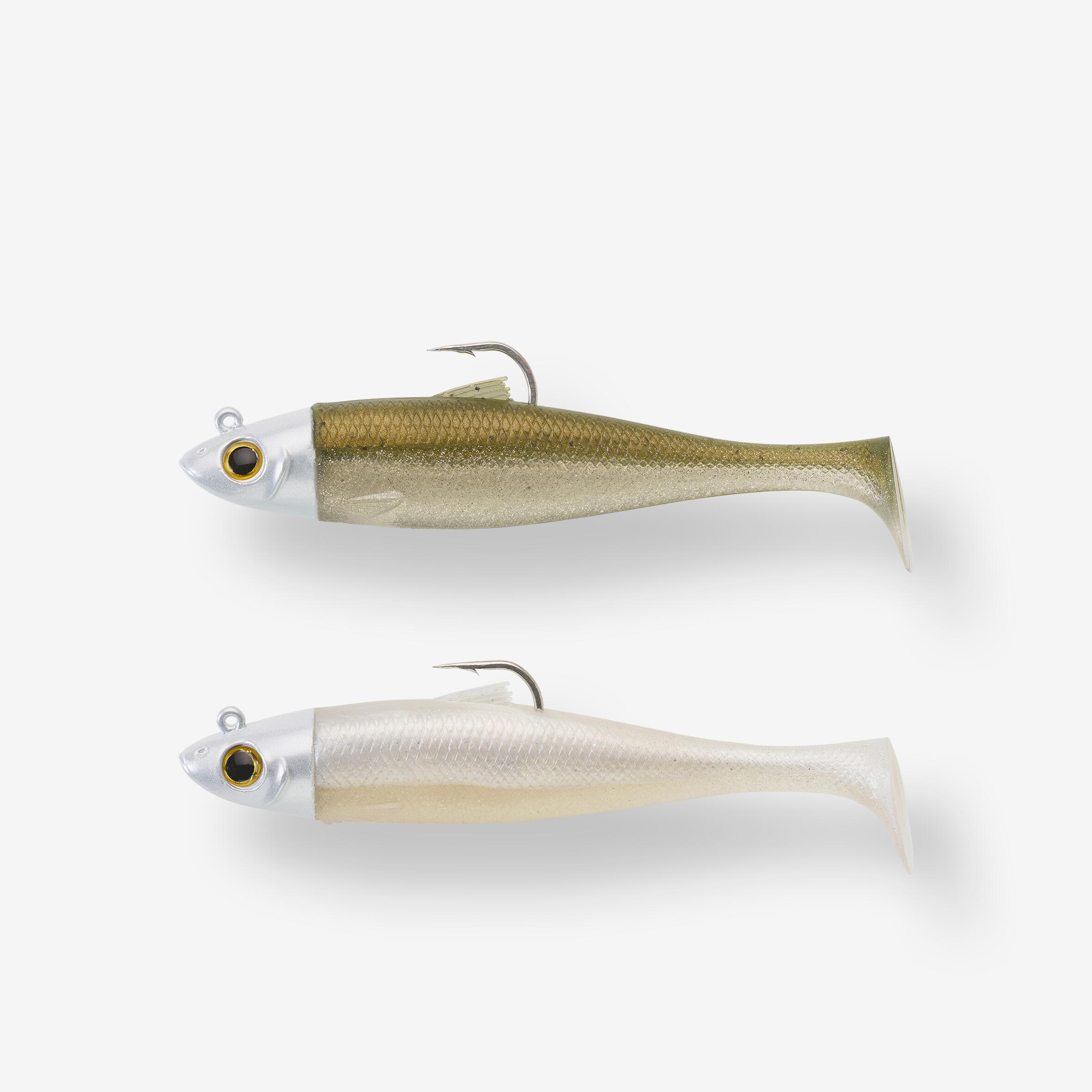 Caperlan - Combo Leurres Souples Shad Osarda 100 Ayu/blanc - Leurre Souple - Peche - - Taille Unique - Decathlon
