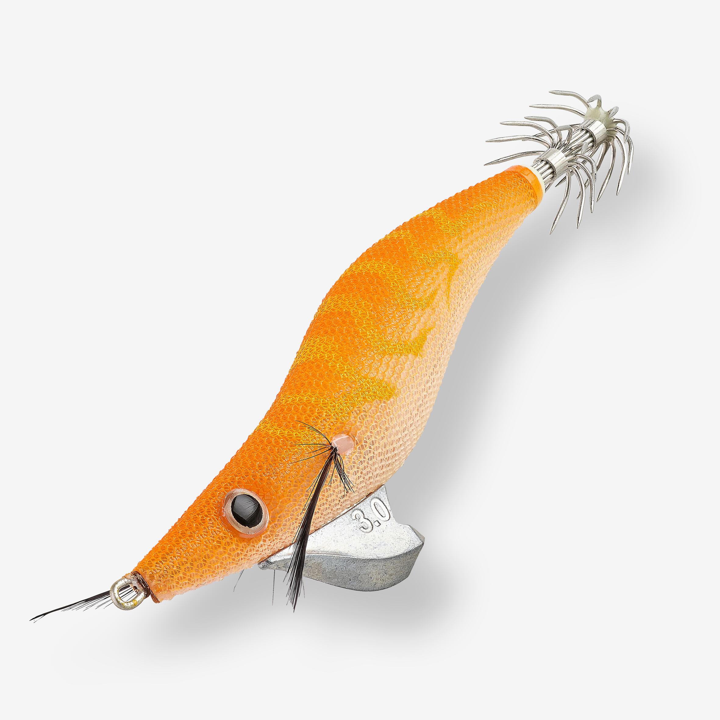 Sea fishing for cuttlefish and squid sinking jig EBI S 3.0/120 Orange 2/4