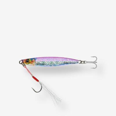 Casting jig voor vissen met kunstaas in zee biastos assist 40 g roze haring