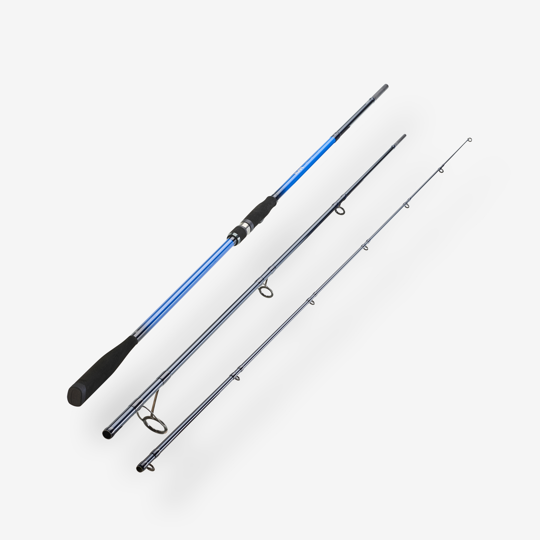 cana de pesca com amostras