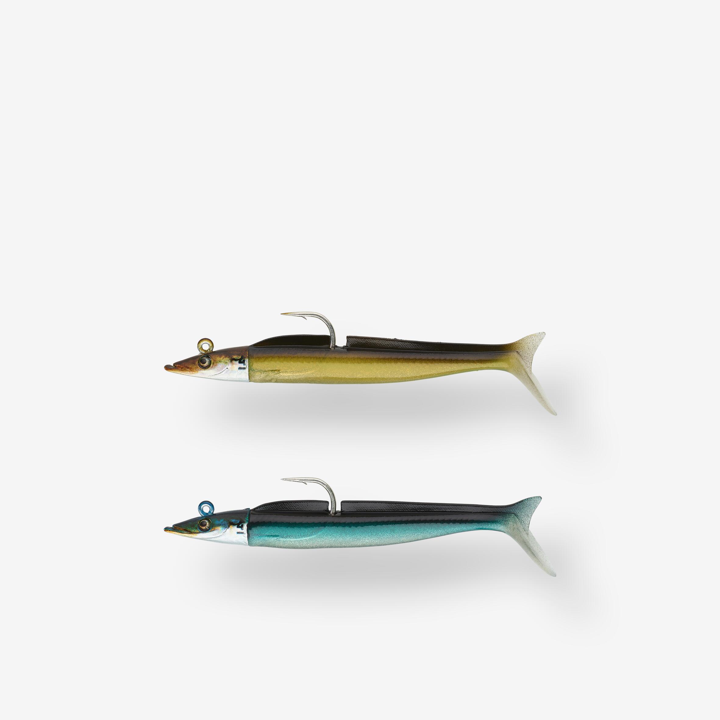 COMBO leurres souples Shad lançon EELO 90 4 gr Ayu/Bleu 1/11
