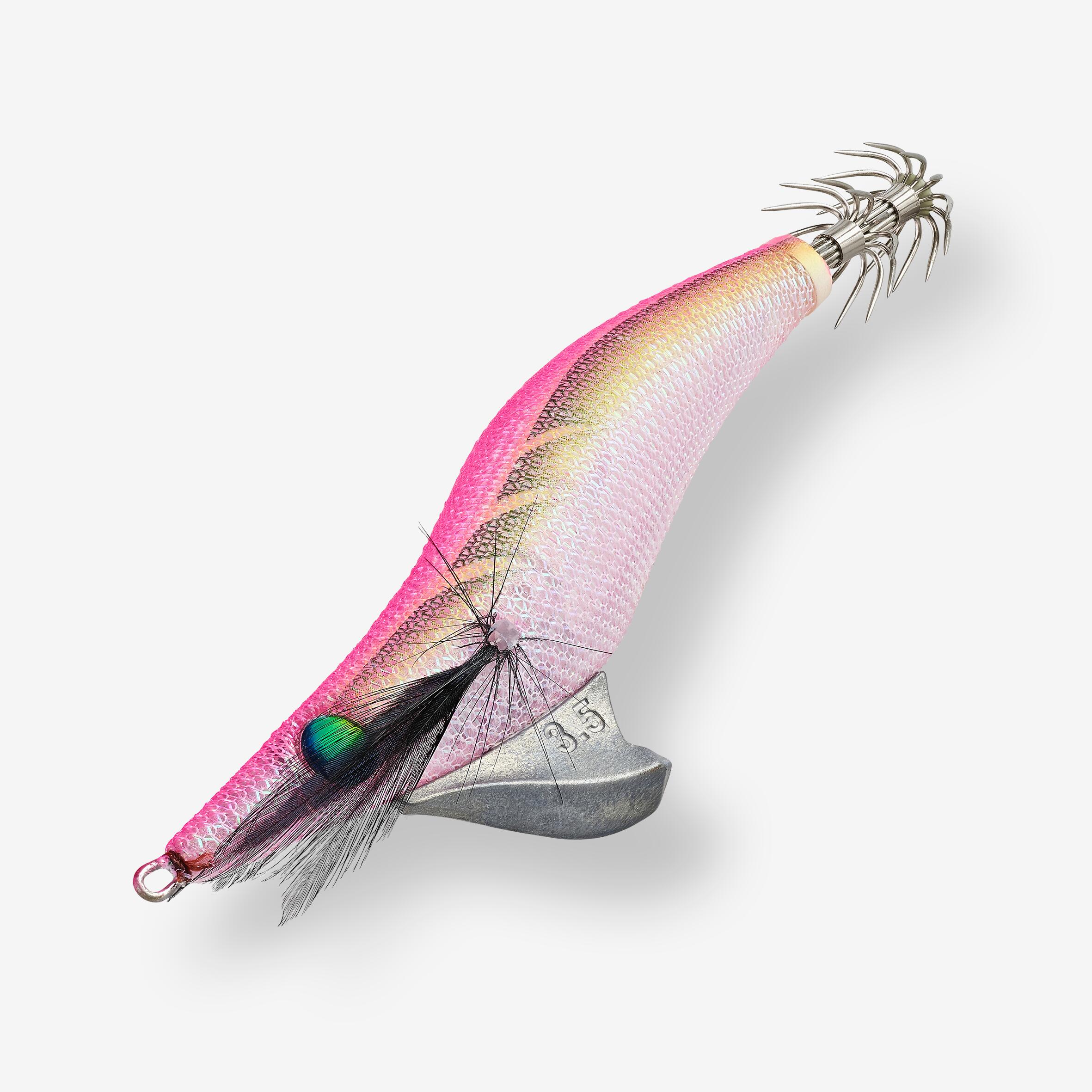 Cuttlefish and squid fishing shallow sinking jig EBIKA 3.5/135 Neon pink 2/4