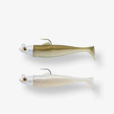 COMBO leurres souples Shad OSARDA 80 Ayu/Blanc