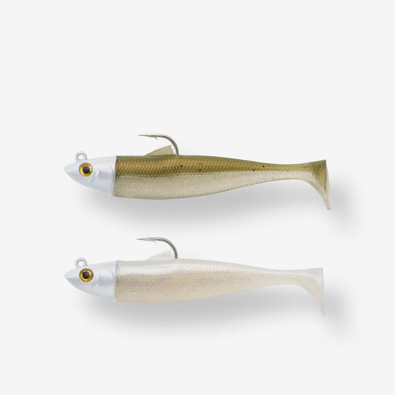 COMBO leurres souples Shad OSARDA 80 Ayu/Blanc