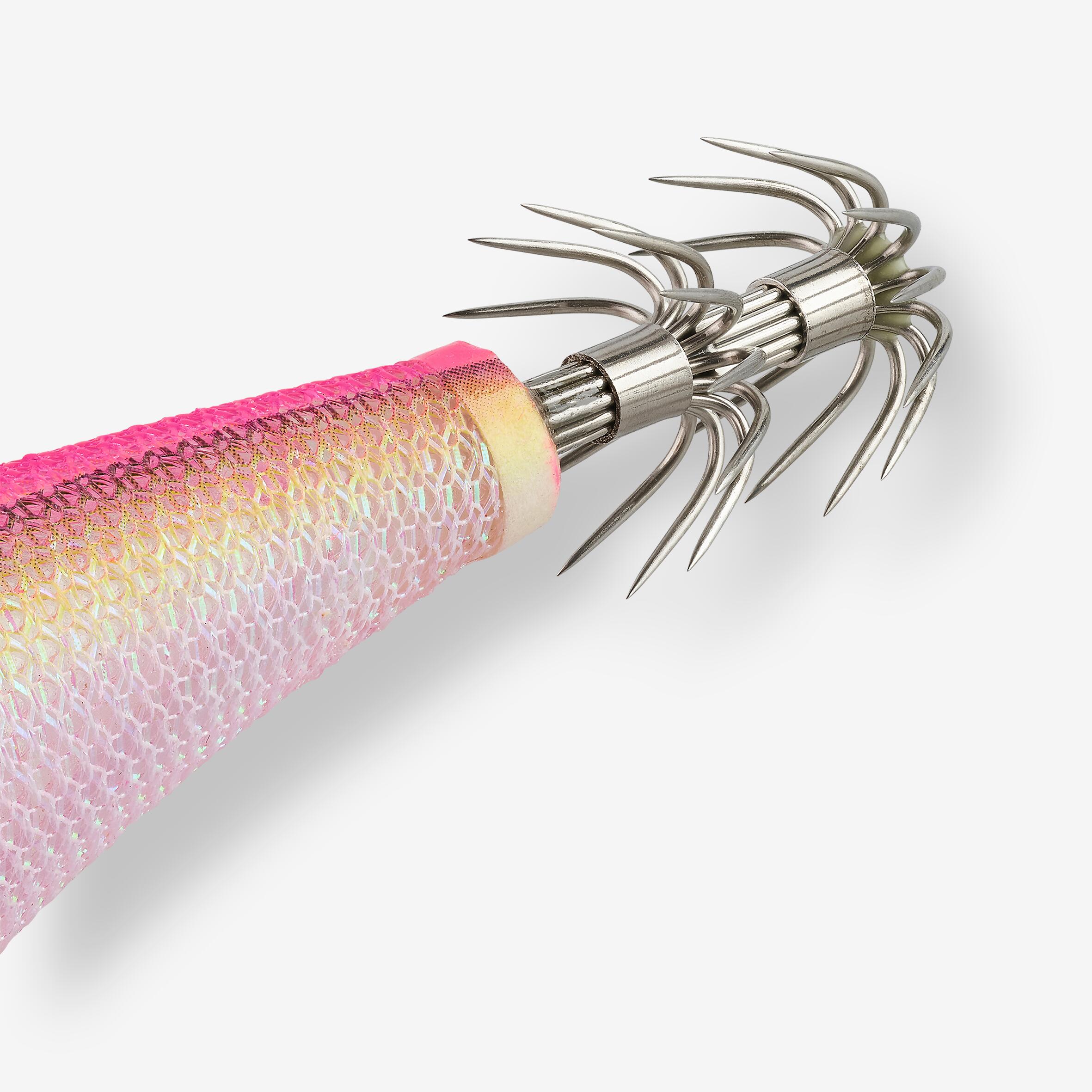 EBIKA shallow flowing jig 3.5/135 rosa fluorescente per seppie/calamari