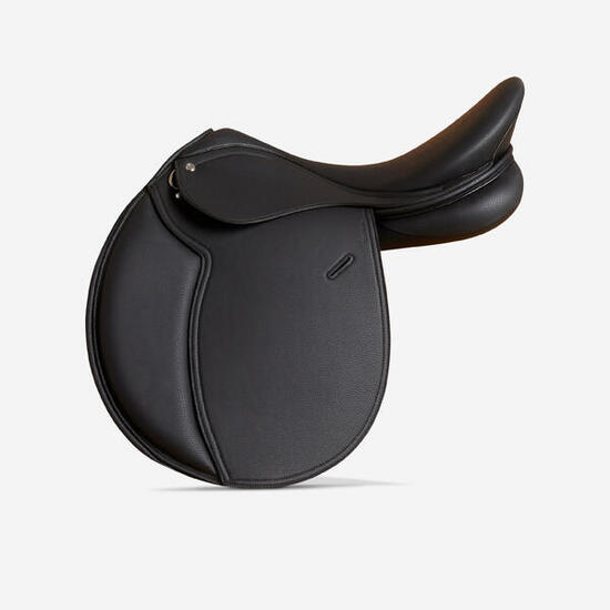 Seconde vie - Selle polyvalente synthétique second choix 17,5' cheval et pone...