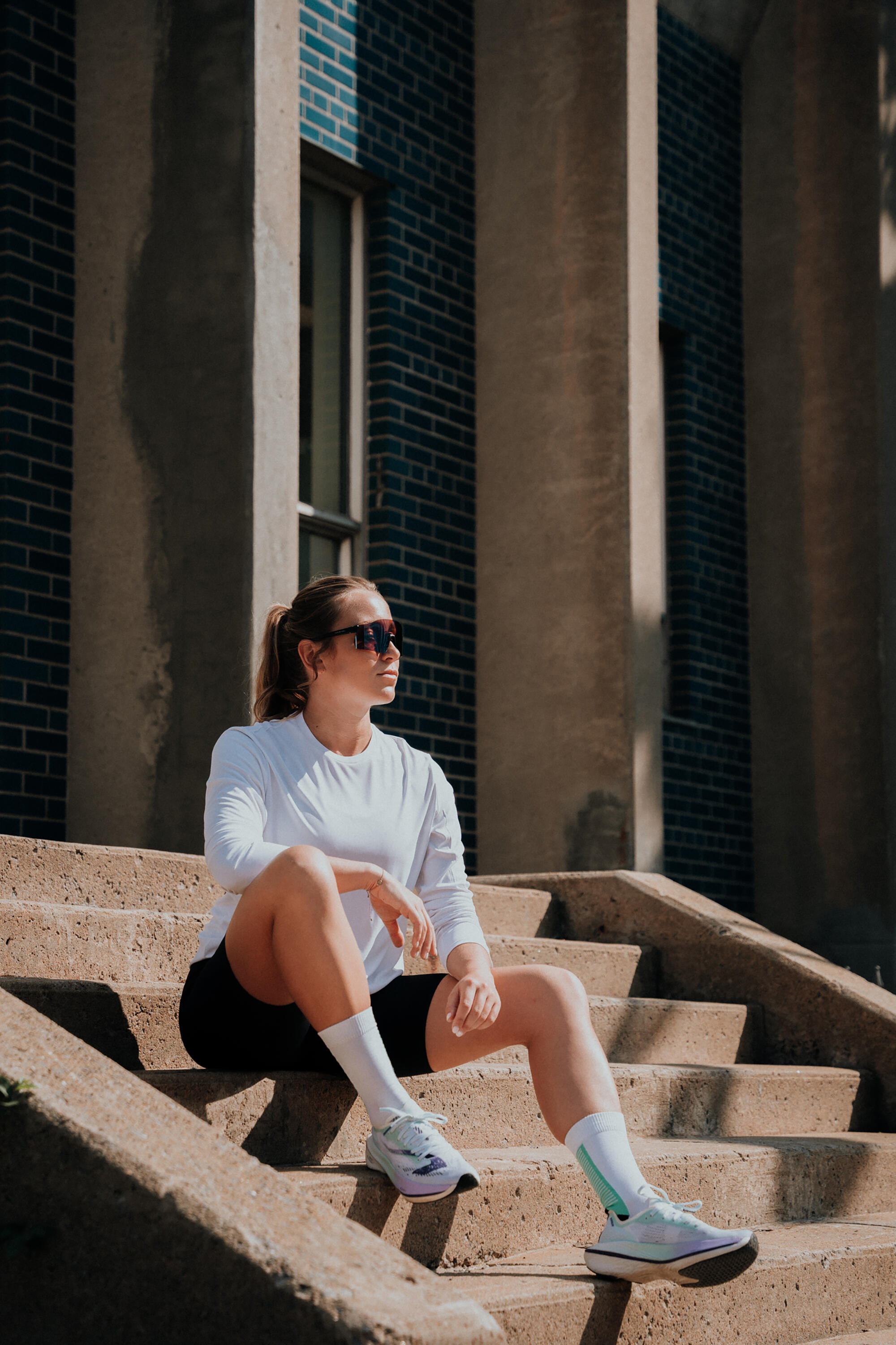 Short cycliste running femme - kiprun run 100 noir 9/10