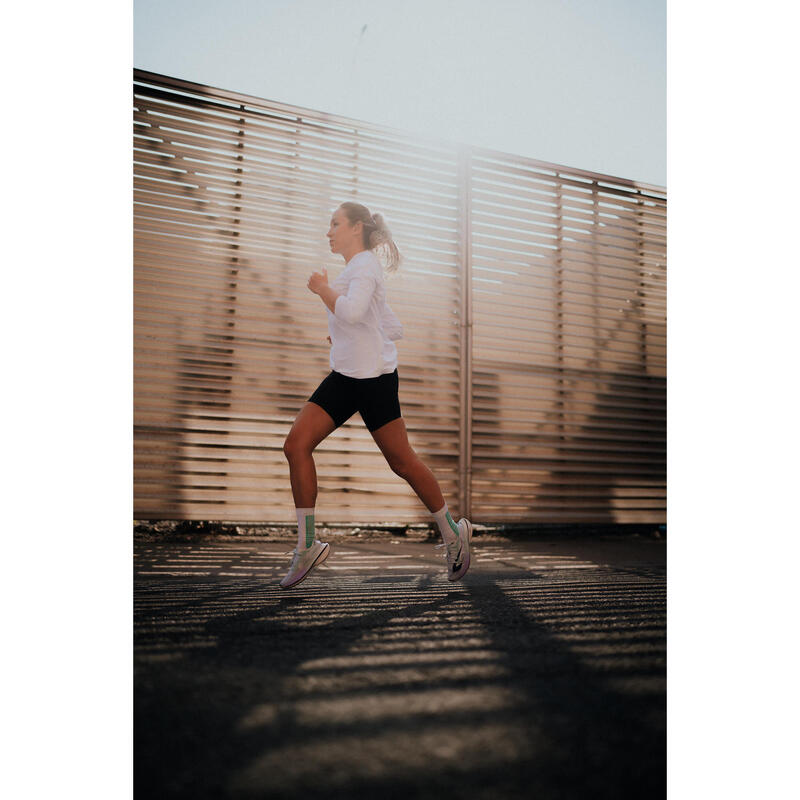 Short cycliste running femme - kiprun run 100 noir