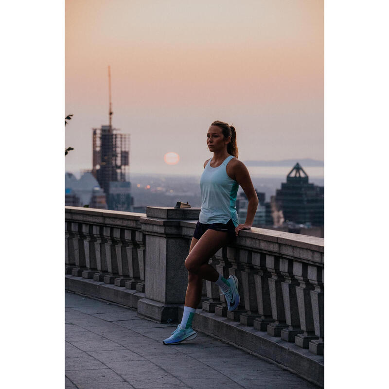 Hardlooptopje voor dames KIPRUN Run 900 Light turquoise