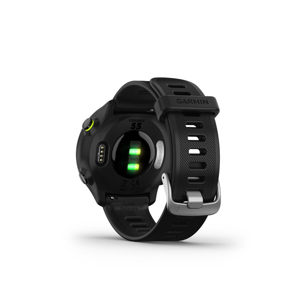 Reloj inteligente con GPS y larga duración de batería Garmin Forerunner 55 negro