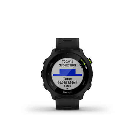 Reloj inteligente con GPS y larga duración de batería Garmin Forerunner 55 negro