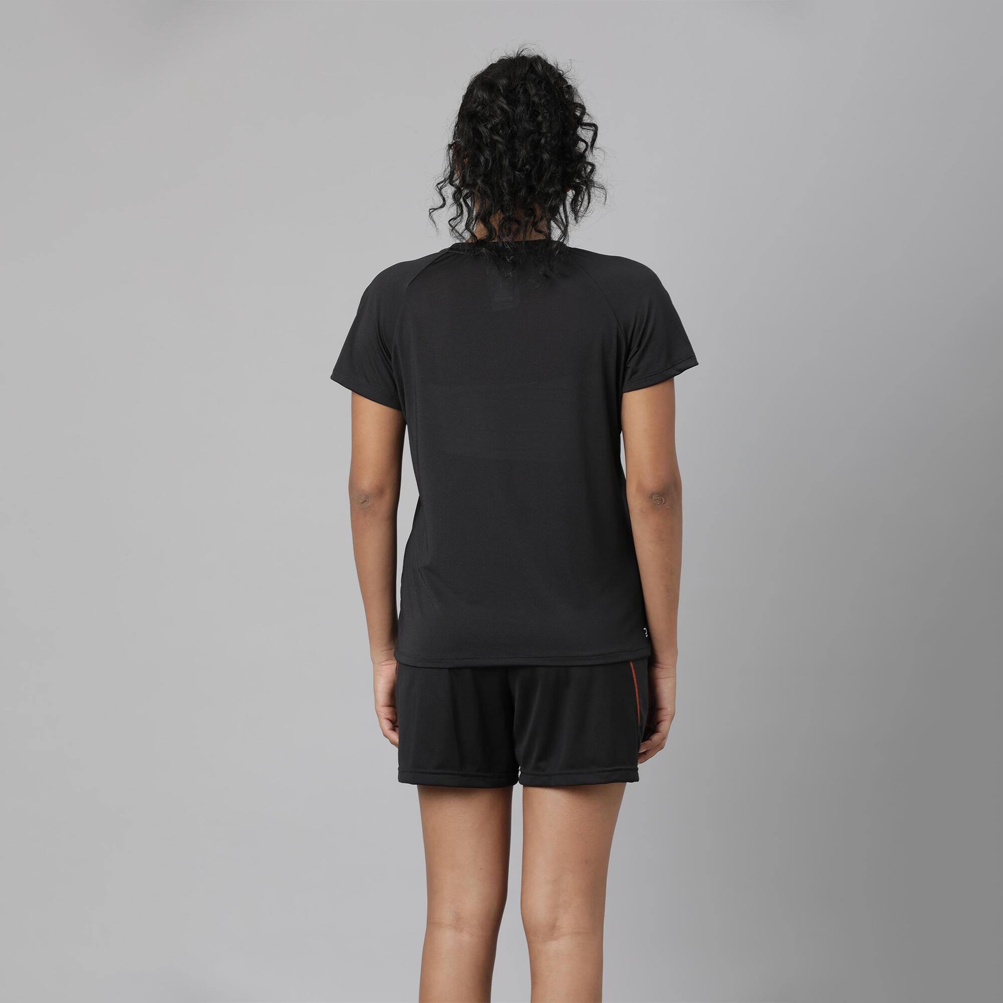 Women Badminton T Shirt 530 Black