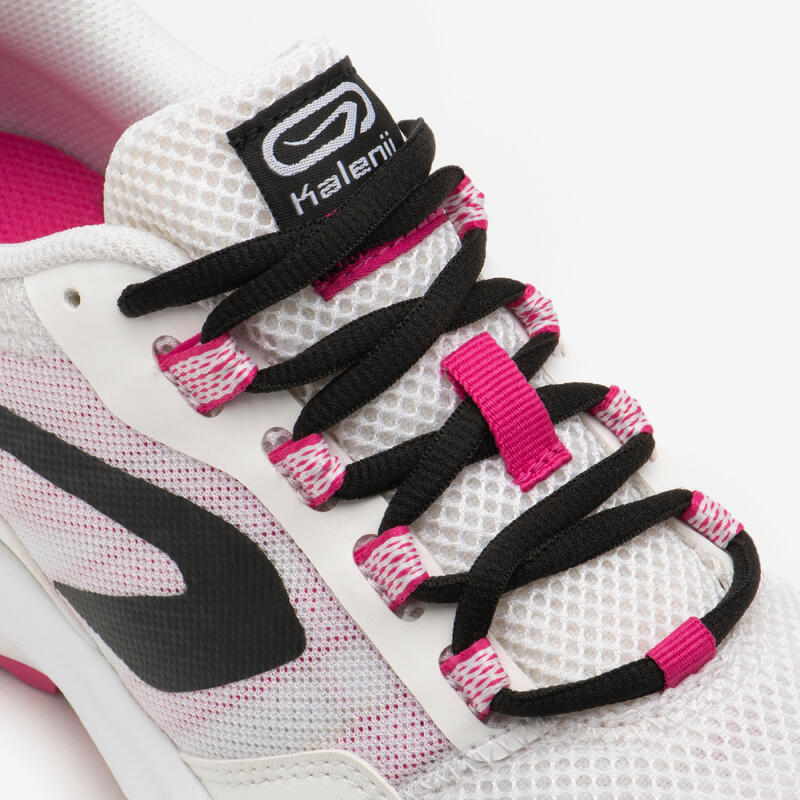 Hardloopschoenen voor dames Run Active Grip wit/roze