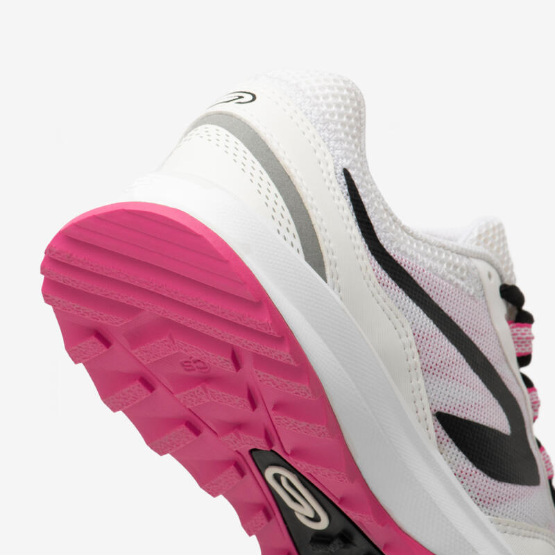 CALÇADO DE CORRIDA MULHER KALENJI RUN ACTIVE GRIP Branco/Rosa