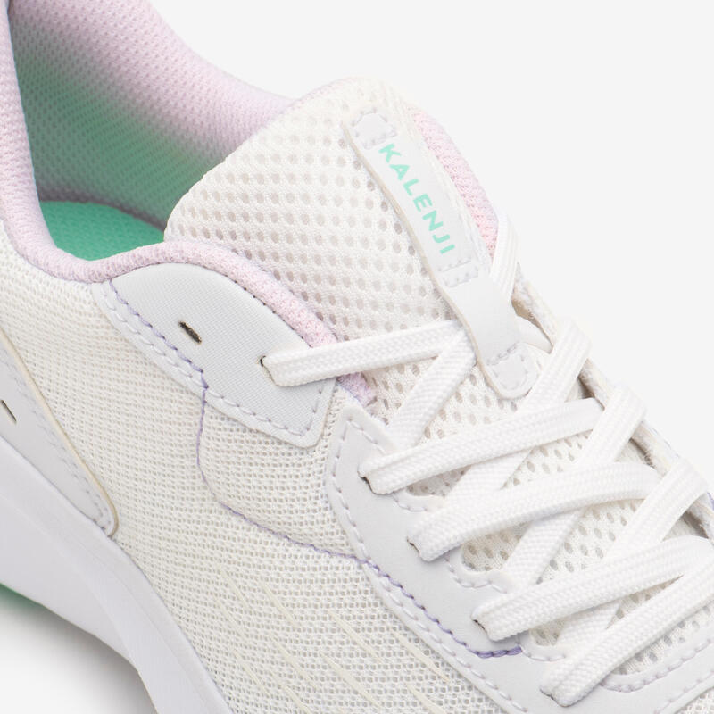 Chaussures de Running Femme, Kiprun Jogflow 100.1 Blanc Vert