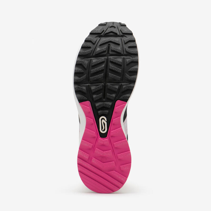 CHAUSSURES DE RUNNING FEMME KALENJI RUN ACTIVE GRIP blanc rose