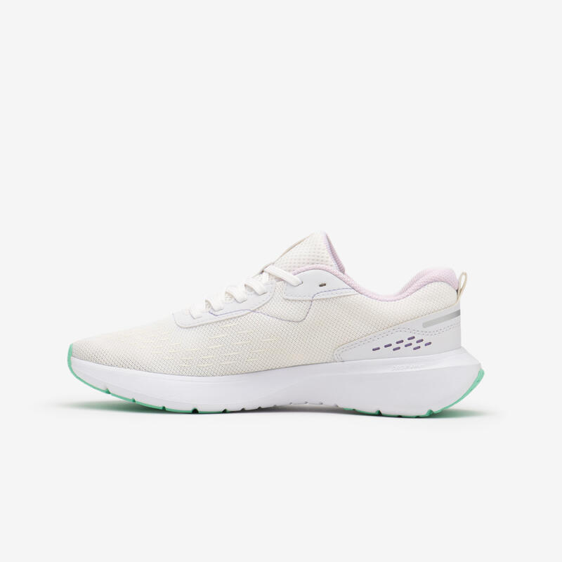 Chaussures de Running Femme, Kiprun Jogflow 100.1 Blanc Vert