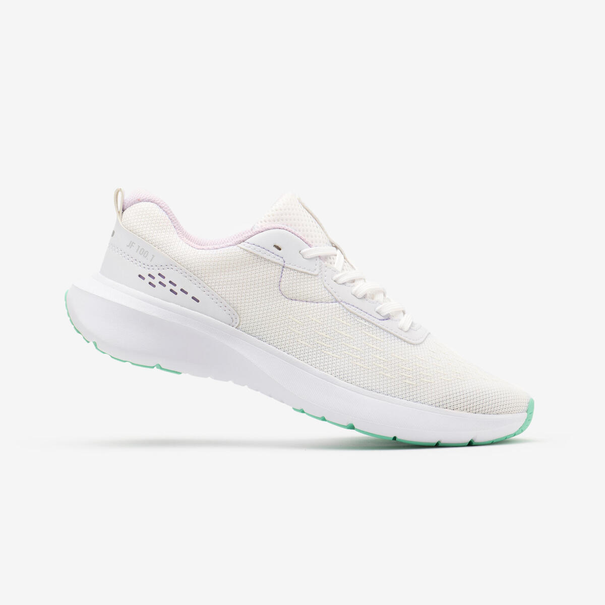 Chaussures de Running Femme, Kiprun Jogflow 100.1 Blanc Vert