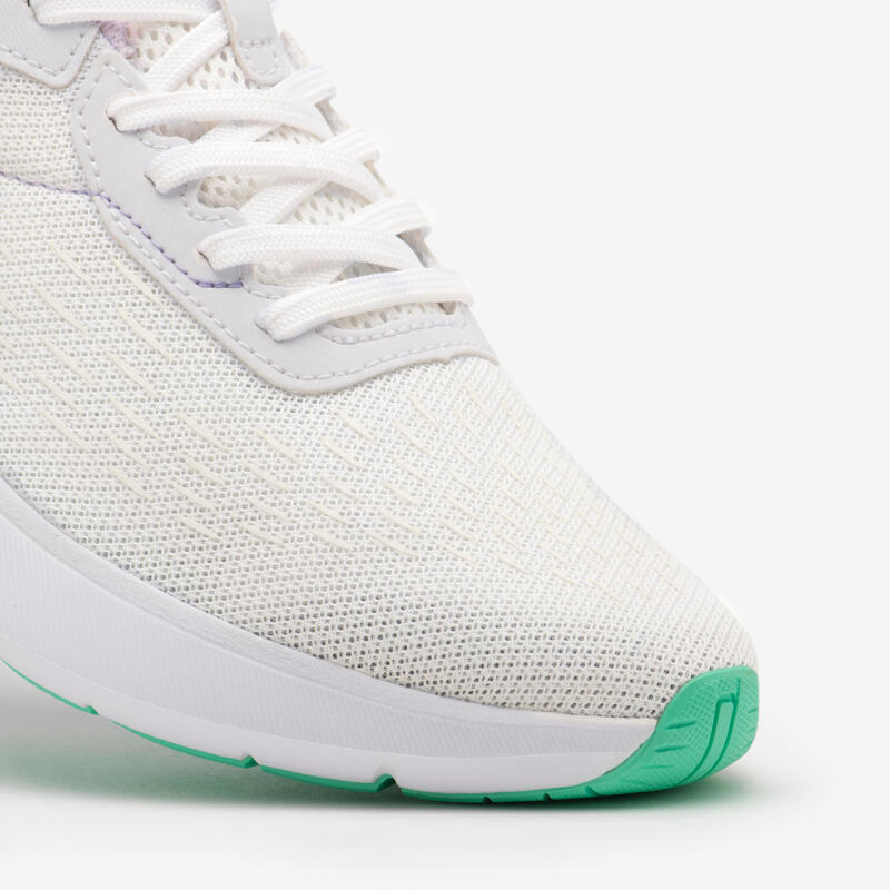 Chaussures de Running Femme, Kiprun Jogflow 100.1 Blanc Vert