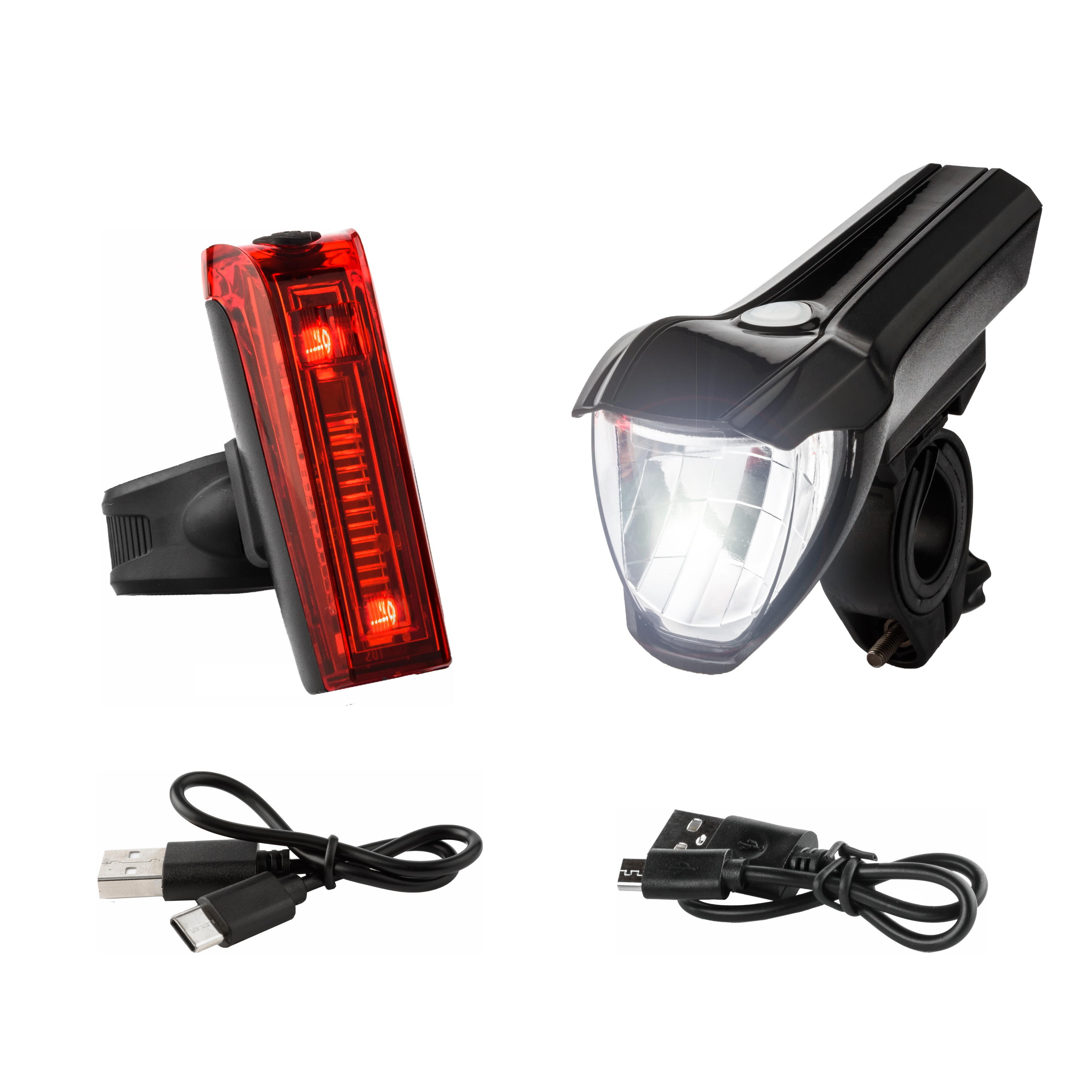 Aurora FAHRRADBELEUCHTUNG SET FRONT-/RÜCKLICHT LED 50/25/15 LUX USB MIT BREMSLICHT | 05999860132073 Aurora FAHRRADBELEUCHTUNG SET FRONT-/RÜCKLICHT LED 50/25/15 LUX USB MIT BREMSLICHT | 05999860132073