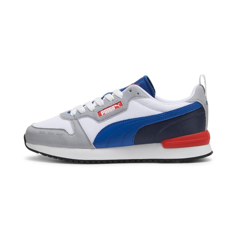 Scarpe camminata uomo PUMA R78 blu-rosso