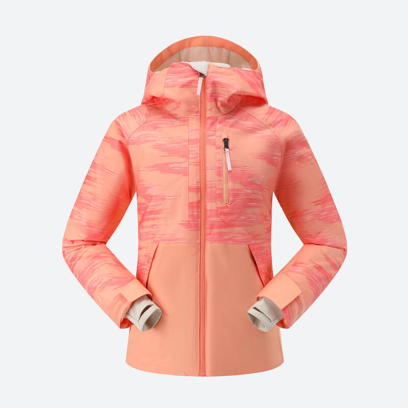 KIDS’ SNOWBOARD JACKET SNB 500 - Coral