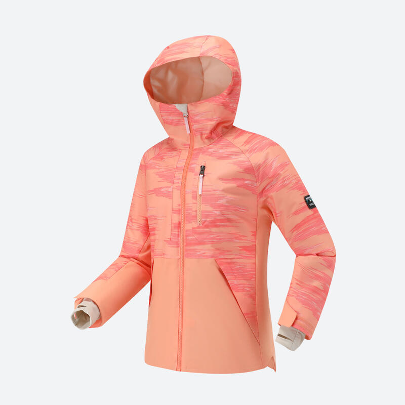 KIDS’ SNOWBOARD JACKET SNB 500 - Coral