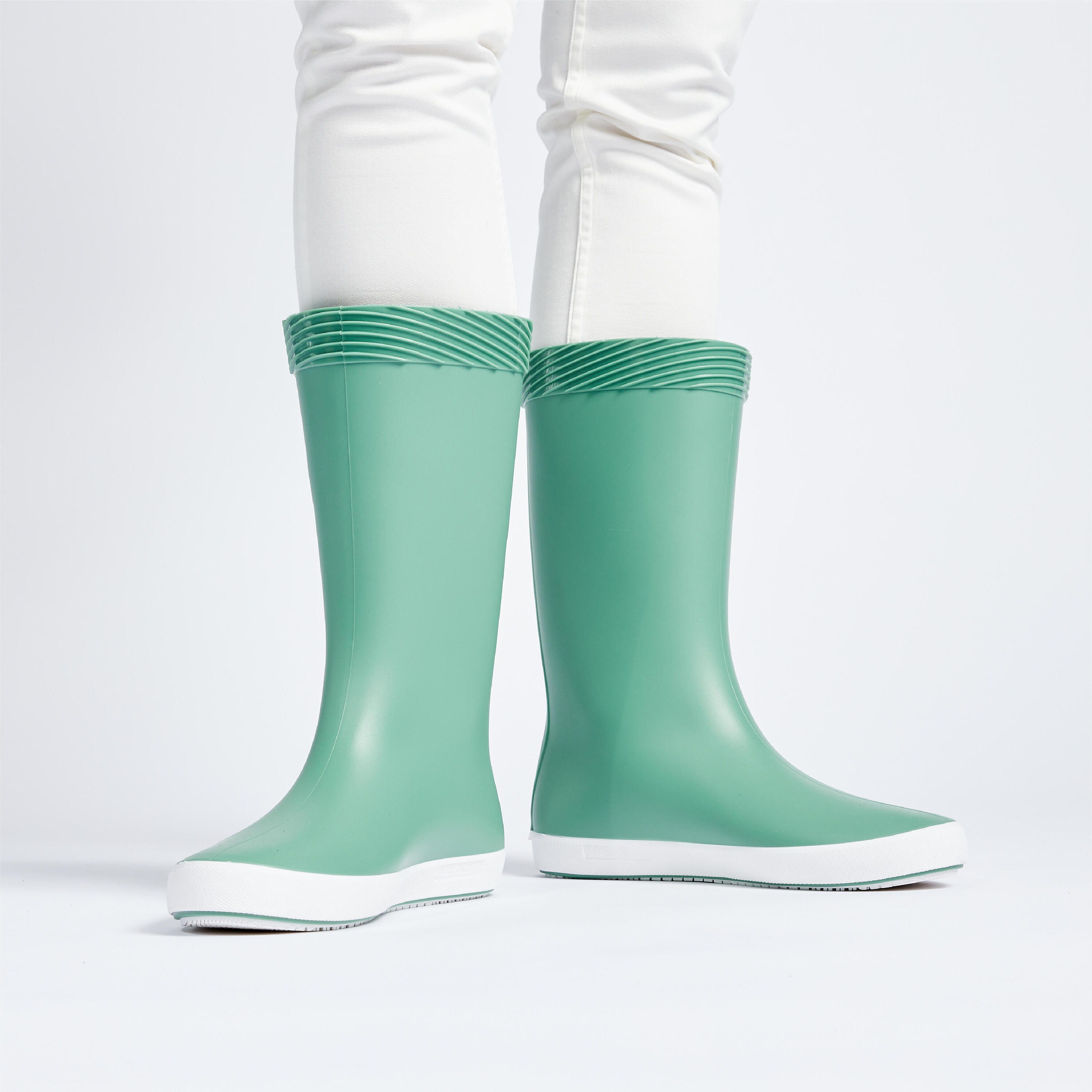 Gummistiefel Damen/Herren 100 khaki Decathlon